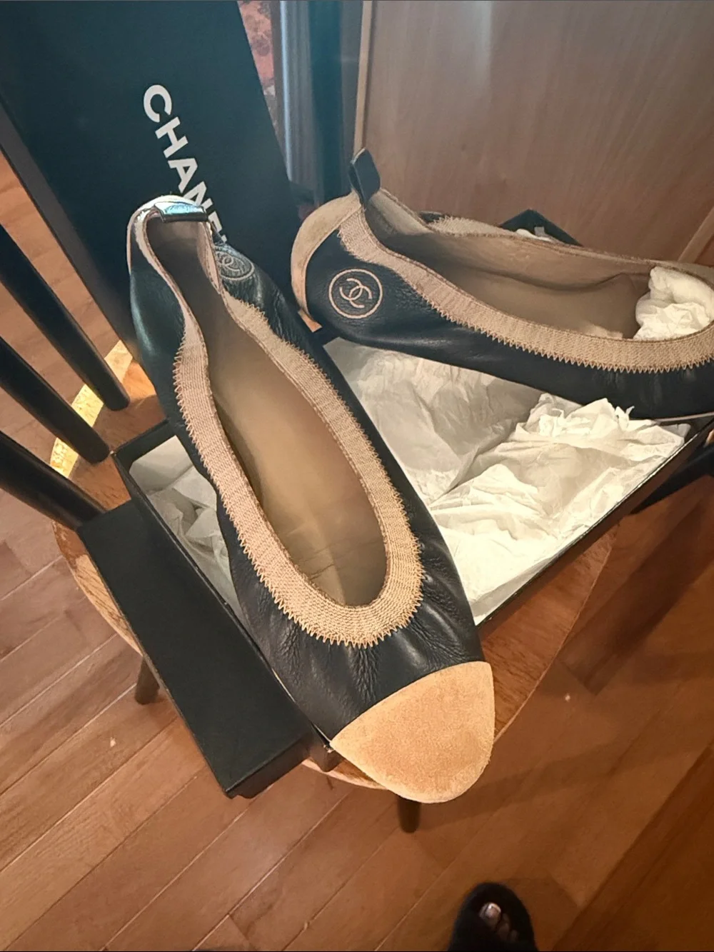 authentic Chanel Ballerina shoes